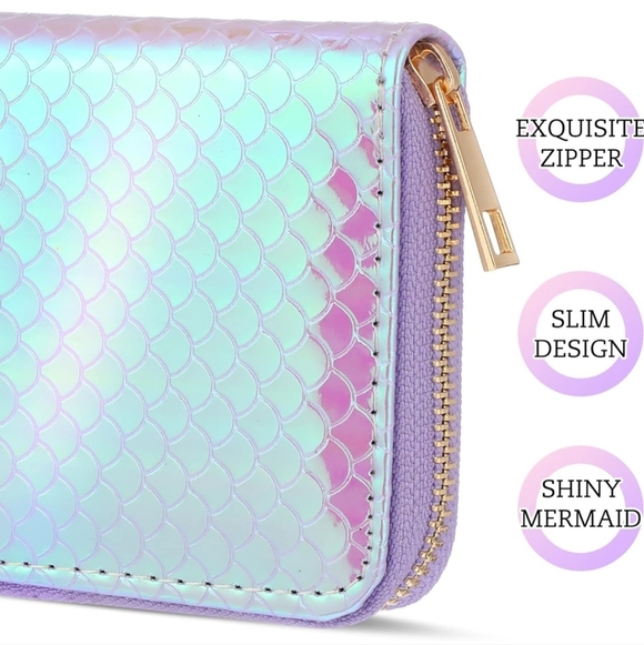 Holographic Mermaid Scale Wallet - Picture 4 of 7